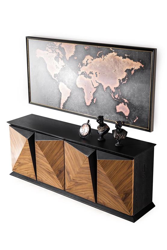 Eymense Tesla Ofis Lüx Konsol Ceviz