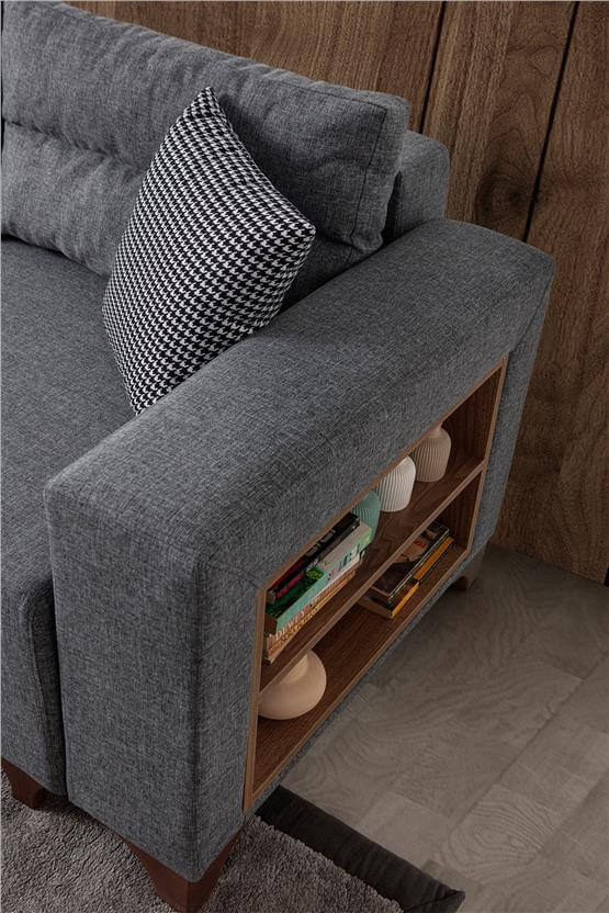 Eymense Tloft Mini Modüler Köşe Takımı Gri