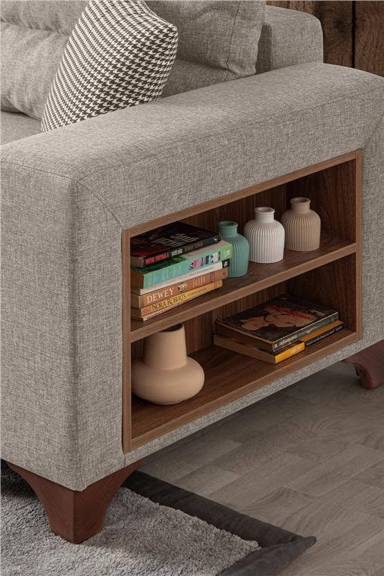 Eymense Tloft Mini Modüler Köşe Takımı Krem