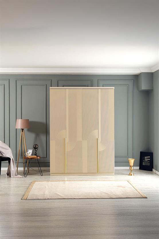 Eymense Tunç 160lık Gardırop Bej