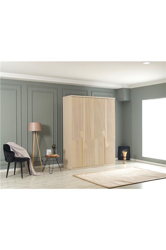 Eymense Tunç 160lık Gardırop Bej