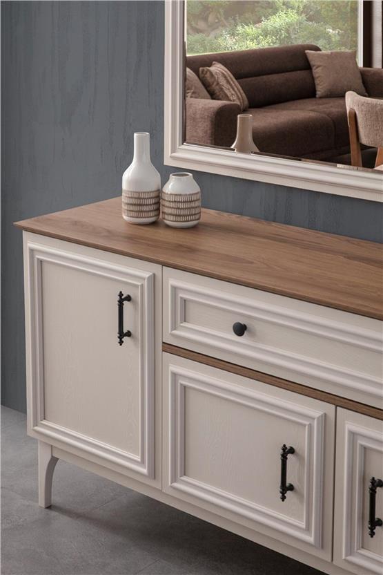 Eymense Valetta Yemek Odası Konsolu Beyaz