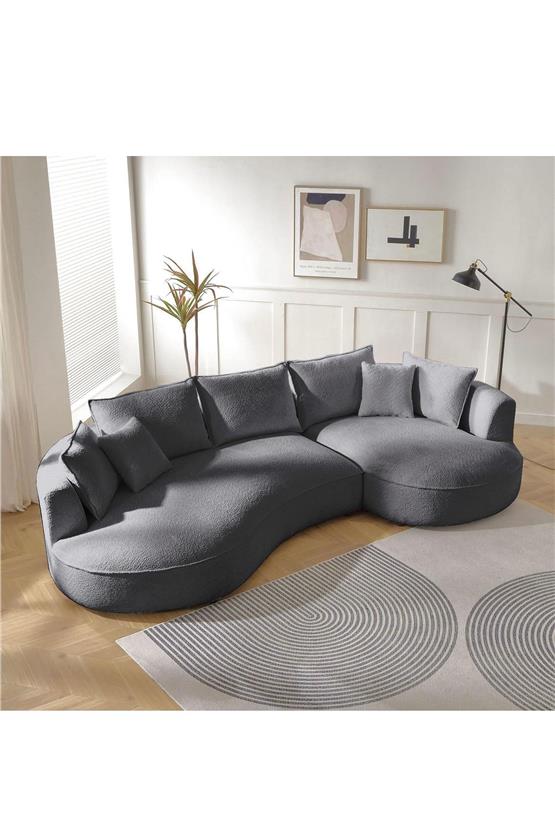 Eymense Venedik Köşe Koltuk Antrasit Sağ Köşe Antrasit