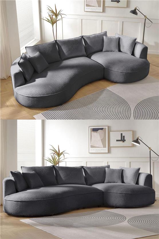 Eymense Venedik Köşe Koltuk Antrasit Sağ Köşe Antrasit