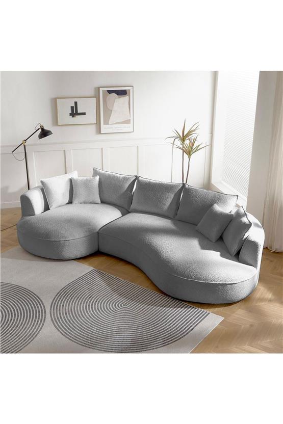 Eymense Venedik Köşe Koltuk Gri Sol Köşe