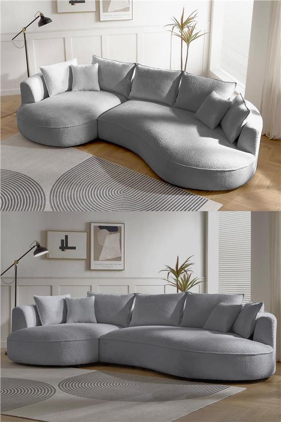 Eymense Venedik Köşe Koltuk Gri Sol Köşe