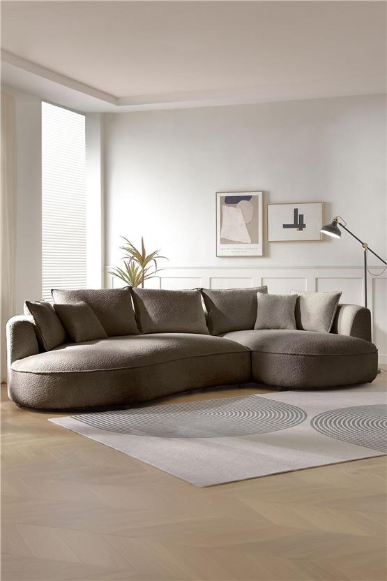 Eymense Venedik Köşe Koltuk Vizon Sağ Köşe Vizon