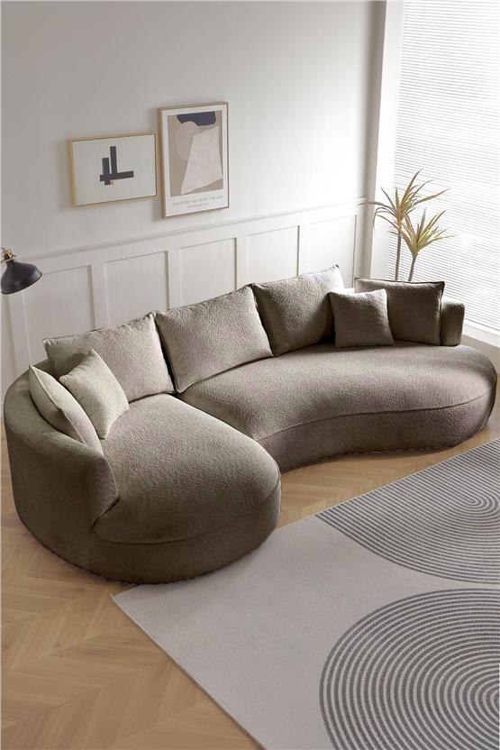 Eymense Venedik Köşe Koltuk Vizon Sol Köşe Vizon