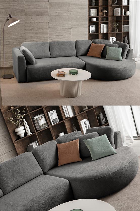 Eymense Venezia Köşe Koltuk Antrasit Sağ Köşe