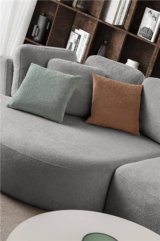 Eymense Venezia Köşe Koltuk Gri Sol Köşe