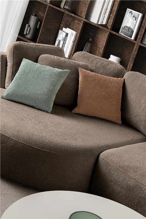 Eymense Venezia Köşe Koltuk Kahverengi Sol Köşe