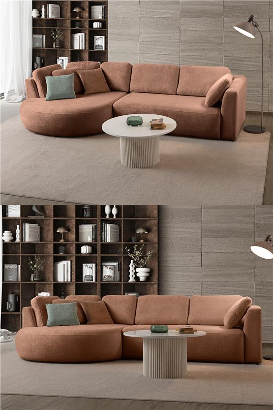 Eymense Venezia Köşe Koltuk Vizon Sol Köşe