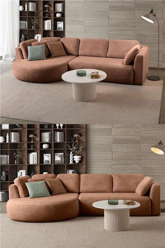 Eymense Venezia Köşe Koltuk Vizon Sol Köşe