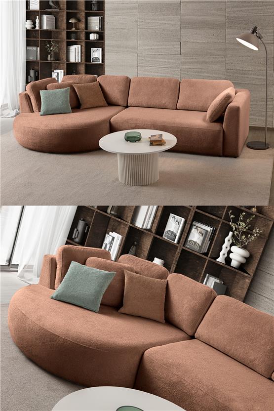 Eymense Venezia Köşe Koltuk Vizon Sol Köşe