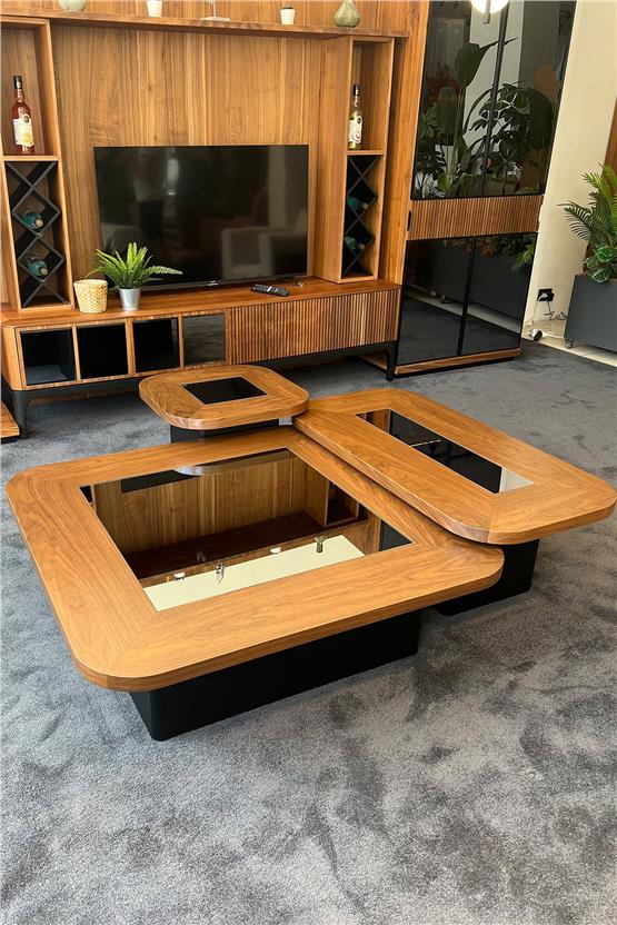 Eymense Venoza 3lü Orta Sehpa Seti Ceviz