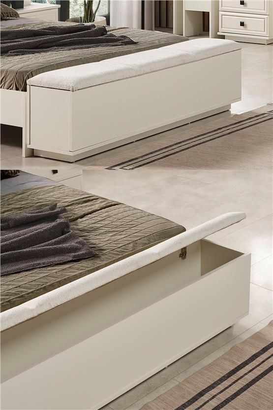 Eymense Vizyon Bohem Benchli Modern 6 Kapaklı Yatak Odası Takımı
