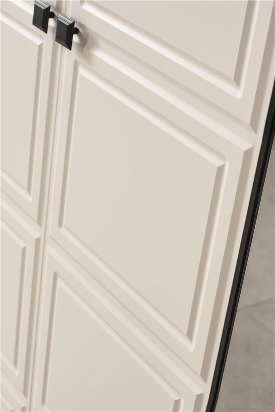 Eymense Vizyon Bohem Modern 6 Kapaklı Gardırop Dolap Krem