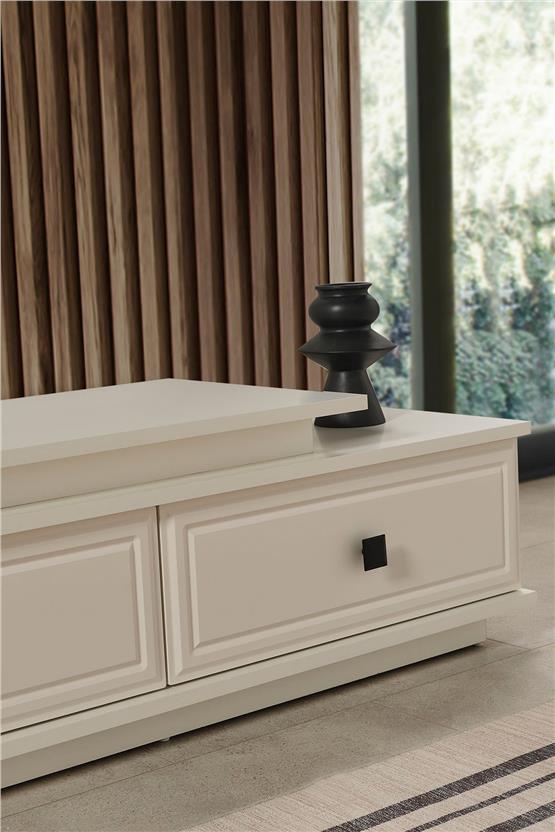 Eymense Vizyon Modern Tv Ünitesi Seti Krem