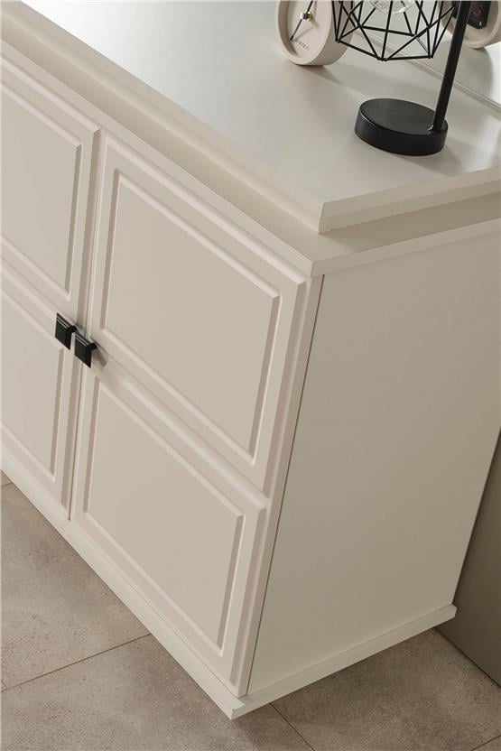 Eymense Vizyon Modern Yemek Odası Konsol Ayna Krem