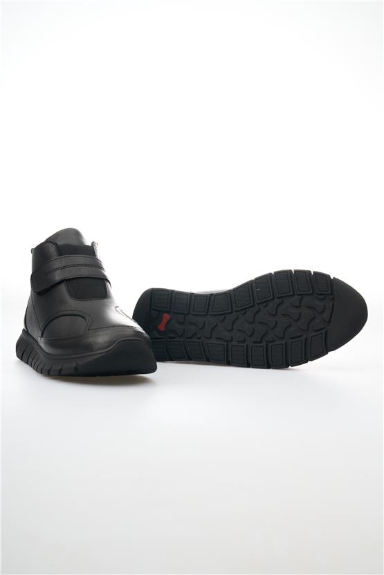 Fabbi 3609 Siyah Kadın Deri Bot