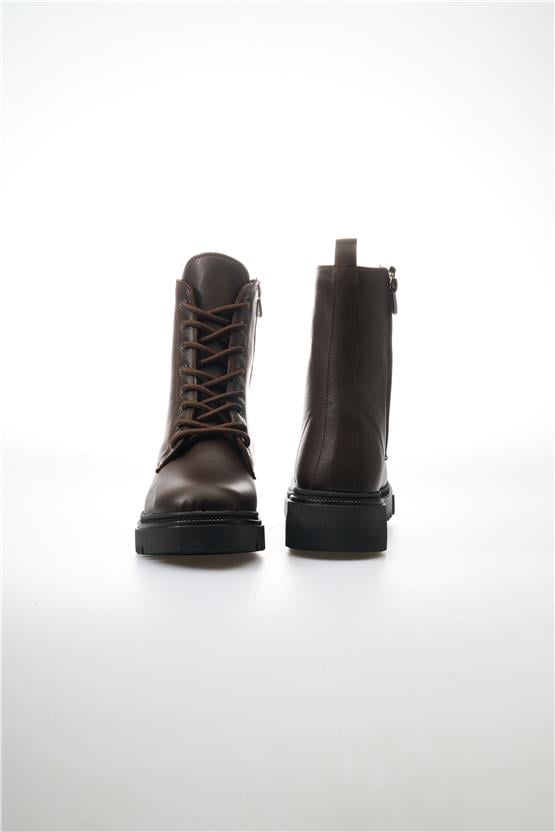 Fabbi 7070 Kahverengi Kadın Deri Bot