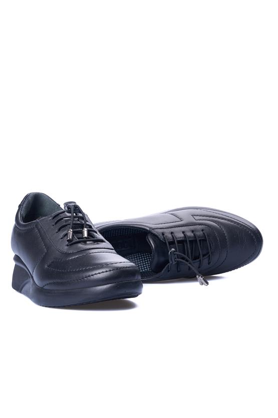 Fabbi 7620 Siyah Kadın Deri Ayakkabı