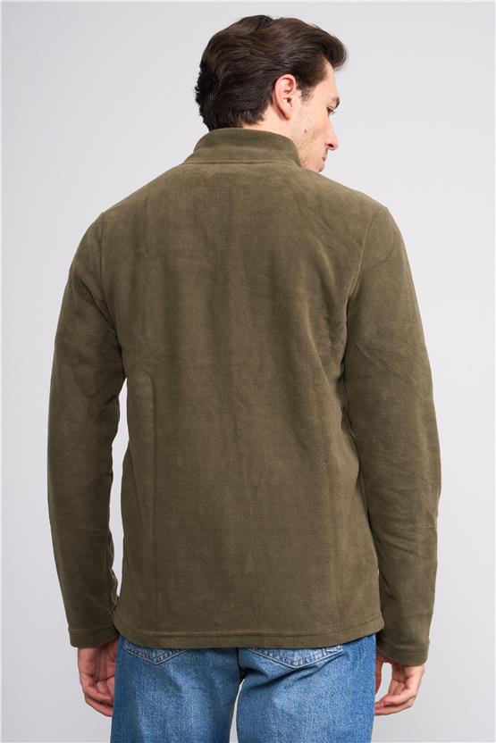 Fbı 95072 16 Hakı Erkek Fermuarlı Sweatshırt