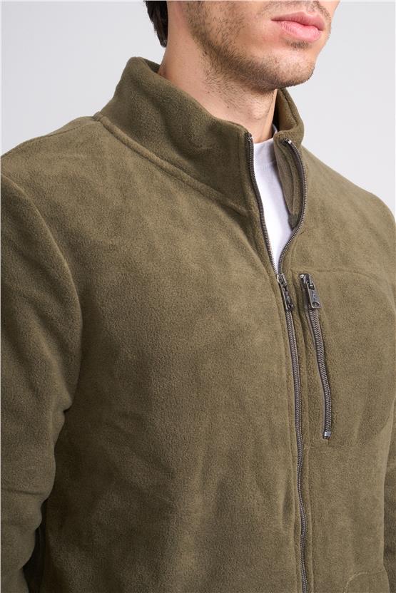 Fbı 95072 16 Hakı Erkek Fermuarlı Sweatshırt