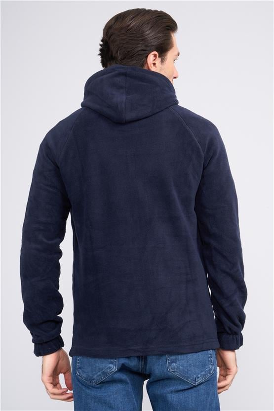 Fbı 95075 8 Lacıvert Erkek Kapusonlu Sweatshırt