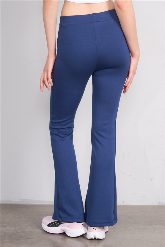 Fithit 7091 Bayan Yüksek Bel İspanyol Paça Tayt İndigo