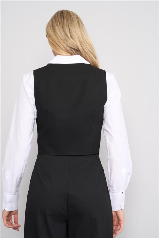 Fithit 7120 Bayan Geniş Paça Pantolon Siyah