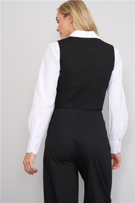 Fithit 7120 Bayan Geniş Paça Pantolon Siyah