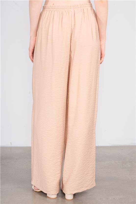 Fithit 7382 Bayan Bol Paça Bodrum Pantolon Sütlü Kahve