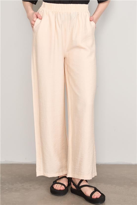 Fithit 7475 Bayan Bol Paça Rossi Pantolon Bej