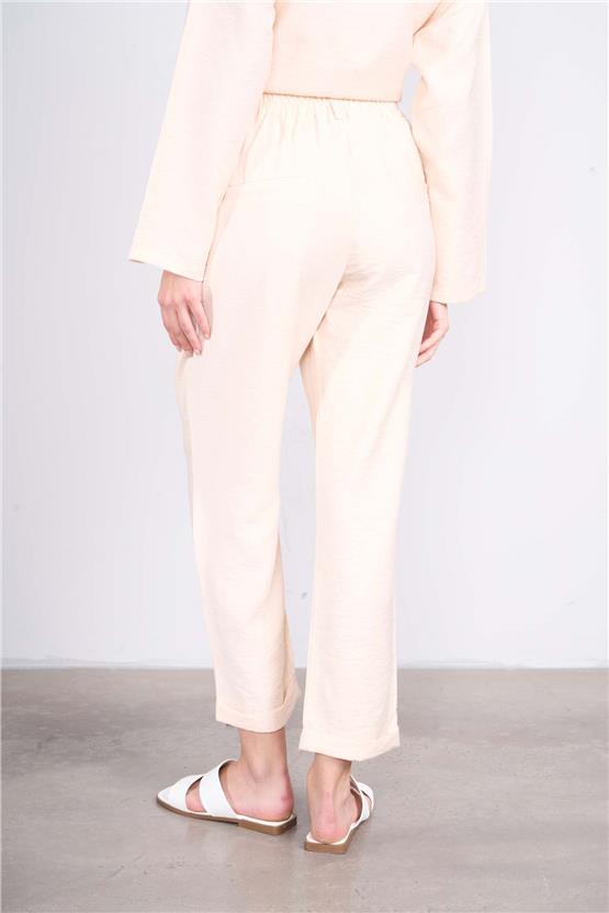Fithit 7502 Bayan Double Paça Rossi Pantolon Bej