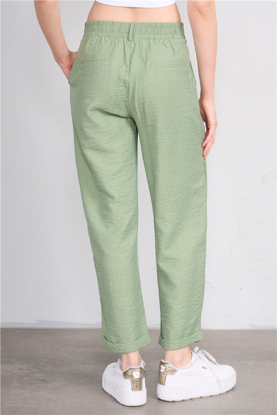 Fithit 7502 Bayan Rossi Dar Double Paça Pantolon Açık Haki