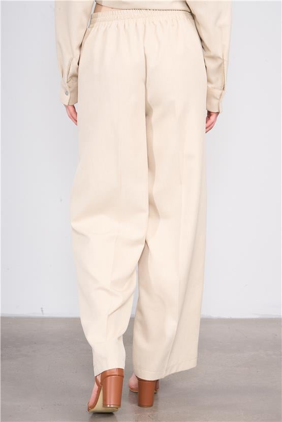 Fithit 7562 Bayan Bol Paça Pantolon Bej