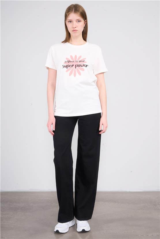 Fithit 7810 Bayan Jean Maria Wide Leg Pantolon Siyah