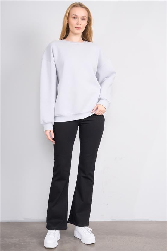 Fithit 7811 Bayan Jean İspanyol Paça Pantolon Siyah