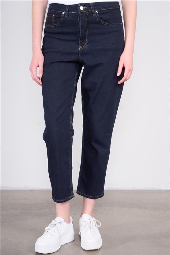 Fithit 7812 Bayan Molie Mom Jean Pantolon Koyu Mavi