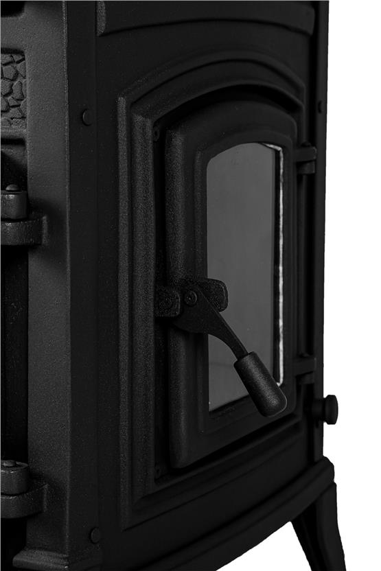 FLAME STOVE Sirius 3 camlı yan kapaklı Fırınlı Şömine Soba (11YK)