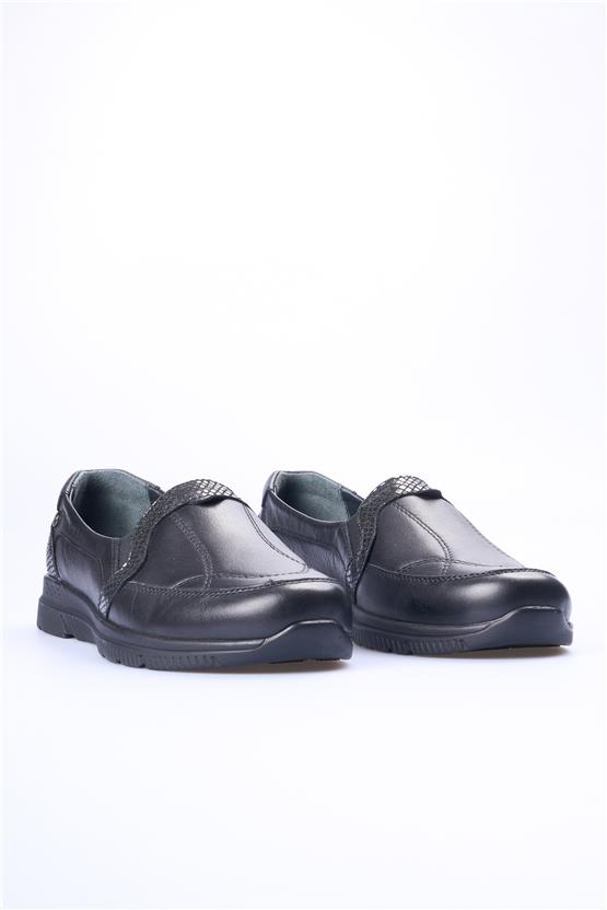 Forelli Dilmen-G Siyah Kadın Comfort Ayakkabı