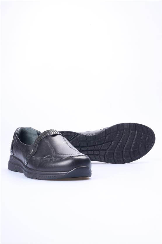 Forelli Dilmen-G Siyah Kadın Comfort Ayakkabı