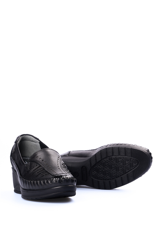 Forelli Sahra Siyah Kadın Comfort Ayakkabı