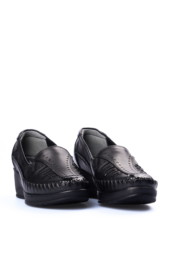 Forelli Sahra Siyah Kadın Comfort Ayakkabı