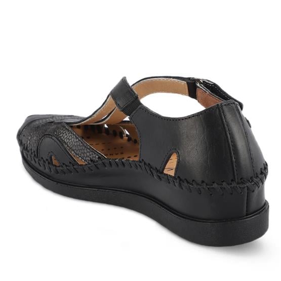 Forelli Sally-G Siyah Kadın Sandalet