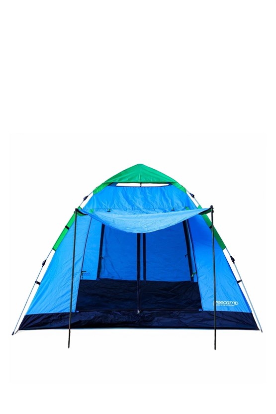 FreeCamp Inventor 4 Kişilik Otomatik Çadır-MAVİ-YEŞİL