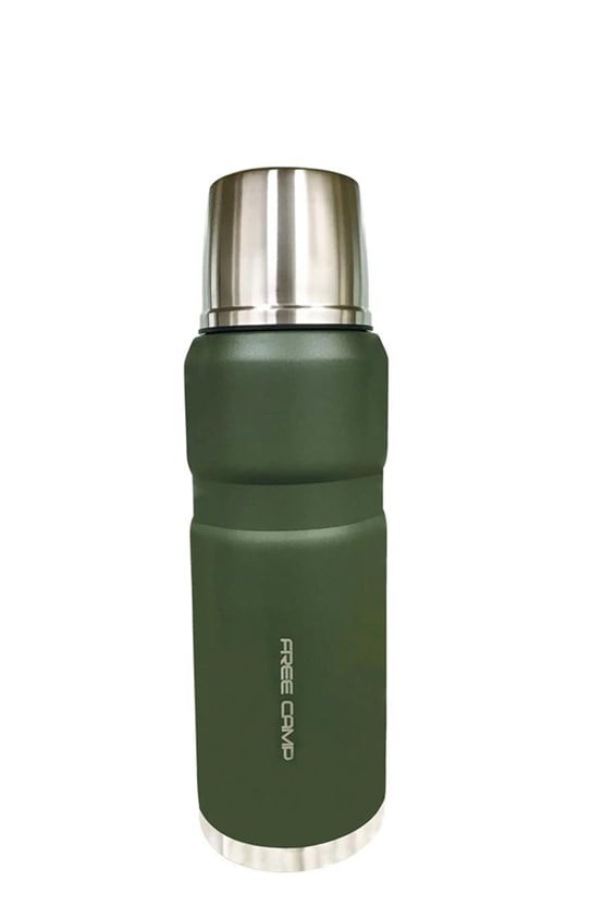 FreeCamp Nevada Termos 1 Litre-YEŞİL