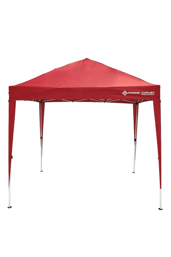 FreeCamp Soria AND1025 240x240cm Pe Otomatik Tente-KIRMIZI
