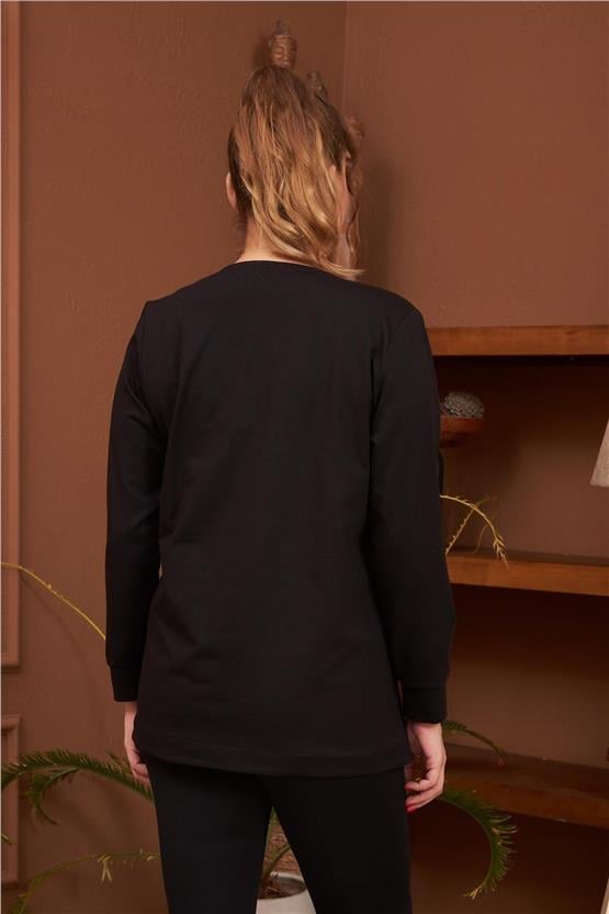 Gölbaşı O6193 Siyah Kadın SweatShirt